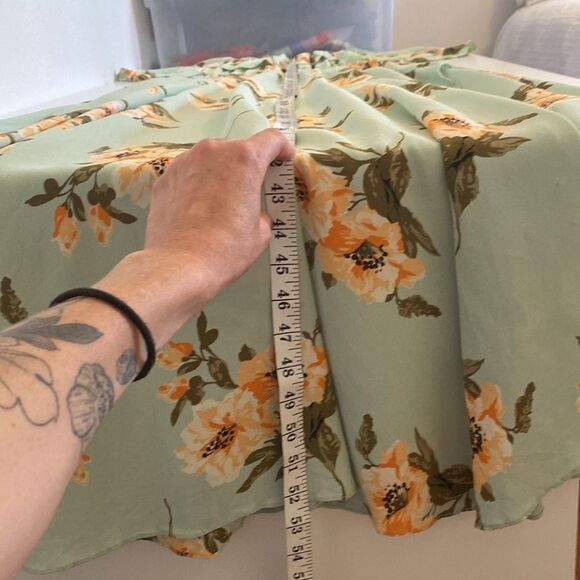 Flynn Skye Mint Gatherings Miranda Off Shoulder Maxi Dress Size Medium - Picture 13 of 16